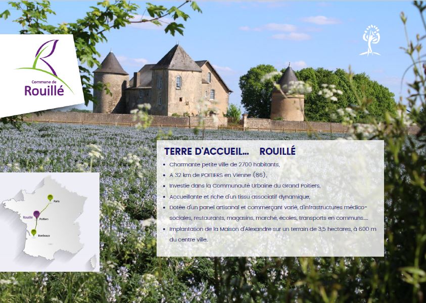 Rouillé terre d'accueil pour La Maison d'Alexandre